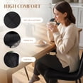 thumbnail image 4 of HOMCOM Dining Chairs Set of 4, Kitchen Chair with Metal Legs, Black, 4 of 10