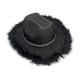 thumbnail image 3 of Sombrero de vaquero occidental Cadena de abalorios para disfraz Vestido de lujo decorativo Sombrero de con adorno de plumas artificiales para Negro Hugo Sombrero de vaquero, 3 of 10