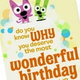 thumbnail image 6 of Hallmark hoops & yoyo Birthday Card with Sound (You're Wonderful to Infinity), 6 of 8