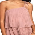 thumbnail image 3 of OUSITAID Femmes Été une Épaule Robe Sans Manches Volants Couches Plissée Mini Robe une Ligne Ourlet Fluide Robe de Plage, 3 of 5