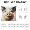 thumbnail image 5 of Pig Animal Throw Pillow Covers Linen Vintage Watercolor Animal Decorative Pillowcase Cushion Cover Decor Indoor Outdoor Sofa Bedroom, 5 of 5