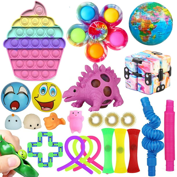 24pcs Fidget Toys Pack Bundle Fidget Toys Sets, Anxiety Autism to ...