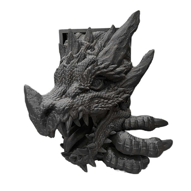 Siruishop Dragon Bookend Creative Book Holder Book Support for Shelves Entrance Office