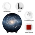 thumbnail image 4 of Honeii The Galaxy Print Elegant Bone China Decorative Plate, Porcelain Plate,Art Crafts,Ceramic Ornaments for Home Office Wall Decor-8in, 4 of 6