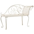 thumbnail image 6 of vidaXL Patio Chaise Lounge Outdoor Garden Bench with Backrest Steel Antique, 6 of 12