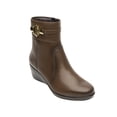 thumbnail image 1 of Botines Flexi Mujer Piel Color Tan Casuales Formales Cómodos rojo 22.5 Flexi 45227T, 1 of 7