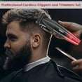 thumbnail image 7 of VGR 640 Professional Hair Clippers for Men, 9000RPM Cordless Barber Clippers and Trimmers Set, Zero Gap T-Blade Hair Cutting Kit, DLC Coated Ceramic Blade Barber Kit with LED Display(Red), 7 of 7