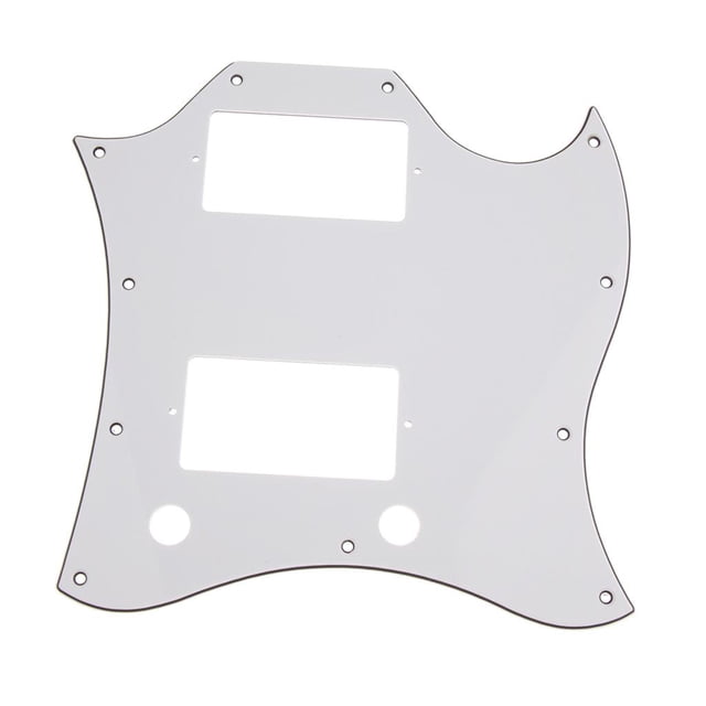 de guitarra eléctrica de repuesto, antiarañazos para guitarra 3 capas Blanco shamjiam Guitarra eléctrica SG Pickguard