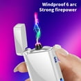 thumbnail image 4 of kkbbma USB Charging Lighter Alloy Body Compact And Convenient USB Charging Long Battery Life Display With LED Lighting Windproof Lighter, 4 of 6