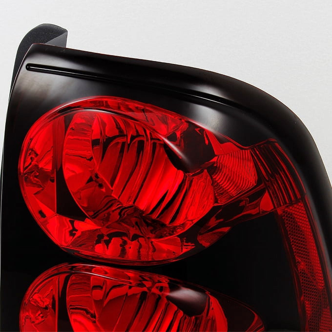AKKON - For Chevy Trailblazer SUV Red Clear Rear Tail Light Brake Lamps Taillamps Replacement Pair Left + Right