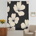 thumbnail image 3 of Beige Floral Silhouette Sheer Curtains 84 Inches Long, Farmhouse Vintage Flowers Light Filering Curtains, Breathable Simi Curtain Privacy Drapes for Living Room Bedroom Lightweight Window Treatment, 3 of 9