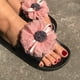 thumbnail image 4 of Moda mujer tobillo correa encaje verano diapositiva sandalias planas chanclas Shose Wmkox8yii  hj789, 4 of 5