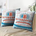 thumbnail image 3 of LALILO Throw Pillow Covers Beer Festival Celebration Flyer Retro Cushion Cover 18" x 18", 2 Pack, 3 of 6