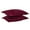 Burgundy, variant on 2-Piece Embroidered Pillow Shams, Queen Decorative Microfiber Standard Size Pillowcases Set