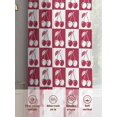 thumbnail image 6 of White Cherries Sheer Curtains 2 Panels Set Pink Red Plaid Abstract Fruit Modern Style Simple Sheer Window Curtains Light Filtering Rod Pocket Voile Drapes for Bedroom Living Room 52"X84", 6 of 9