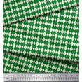 thumbnail image 3 of Soimoi Green Rayon Fabric Stripe & Diamond Geometric Fabric Prints By Yard 42 Inch Wide, 3 of 3