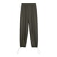 thumbnail image 3 of Pantalones anchos con cordón para mujer: pantalones deportivos de color liso para uso informal y de invierno, 3 of 5