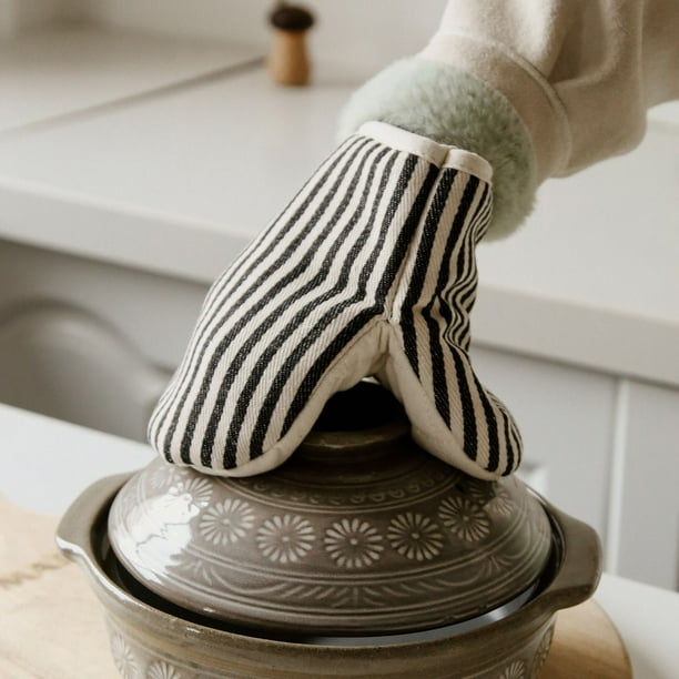 Guantes De Silicona Juego De Guantes De Horno Y Soportes Para Ollas, Resistentes | Meses Guantes Para Horno