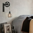 thumbnail image 2 of Apliques de pared ajustables, apliques de pared industriales de hierro mate, para salas de estar y balcones, 2 piezas, 2 of 5
