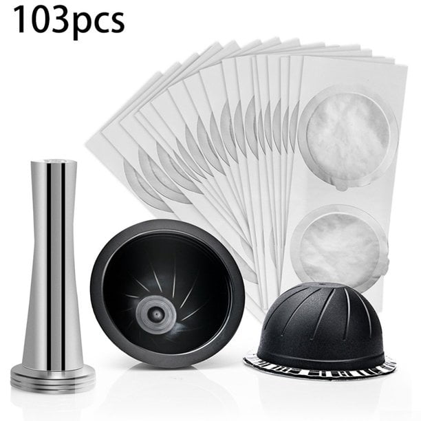 PIX-LINK Para Nespresso Vertuo, taza de cápsula de café, pods reutilizables, herramienta de cocina recargable PIX-LINK Café, suministros de té