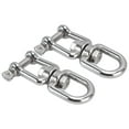 thumbnail image 4 of Shackle Hook, Rotating  Snap 304 Stainless Steel 360 Rotation OX Type Multifunctional   for Climbing Rope for Hammock Chair, 4 of 8