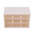 thumbnail image 2 of Mini caja de almacenamiento cosmética de joyería blanca con 9 celosías, 2 of 10