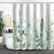 thumbnail image 1 of Bathroom curtain, green plant shower curtain, waterproof and mildew-proof, 3D digital printing, forest bath curtain partition, no drilling required, xh58, 90*180, 1 of 1