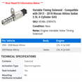 thumbnail image 2 of Variable Timing Solenoid - Compatible with 2013 - 2018 Nissan Altima Sedan 2.5L 4-Cylinder GAS 2014 2015 2016 2017, 2 of 2