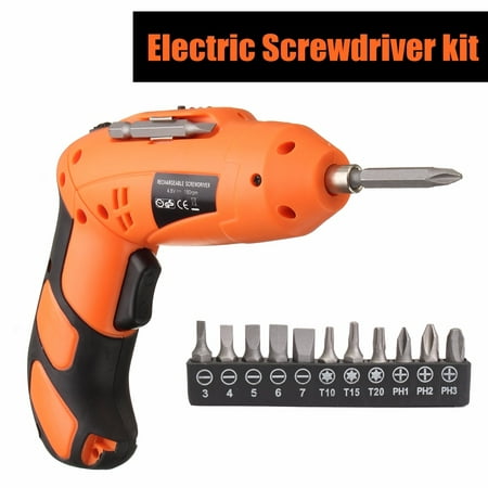 Mini Portable 6V Screwdriver Electric Drill Battery Operated Cordless (Best Cordless Screwdriver Drill 2019)