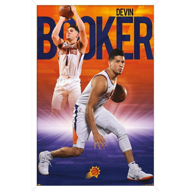 NBA Phoenix Suns - Devin Booker 18 Wall Poster, 22.375" x 34" Framed