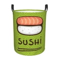 thumbnail image 1 of Balery Fresh Sushi Cesta de ropa redonda con asas, impermeable, independiente, para ropa, juguetes, dormitorio y familia-Small, 1 of 6