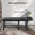 thumbnail image 6 of 73" Professional Massage Bed, Holaki Stationary Physical Therapy Treatment Table Salon Bed with High-Density Sponge Mattress, Spa Facial Bed with Adjustable Backrest, Removable Headrest Salon Bed, 6 of 9