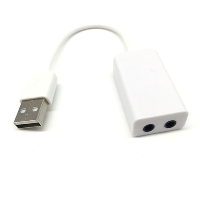 CTIRCHIU 1Pcs USB 2.0 Audio Adapter for Notebook with Virtual 7.1 Channel Sound and Beginner Dj Set Up