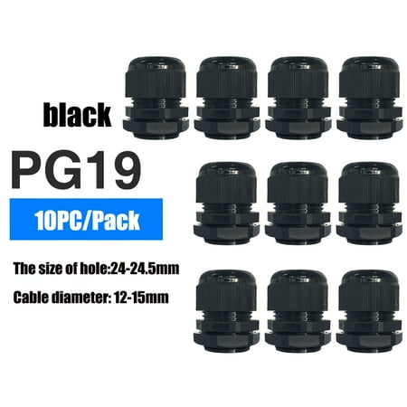 

Goodhd 10pc waterproof cable seal set plastic connectorIP68cable secure nylon connector