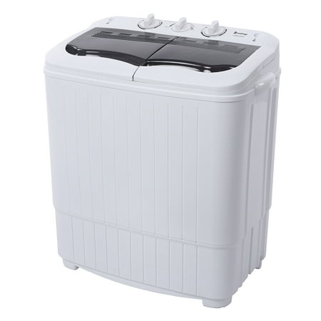 XPB35-ZK35 14.3lbs Semi-automatic Washing Machine with Gray Cover - Lightweight, Compact, Energy Efficient - Perfect for Small Apartments
