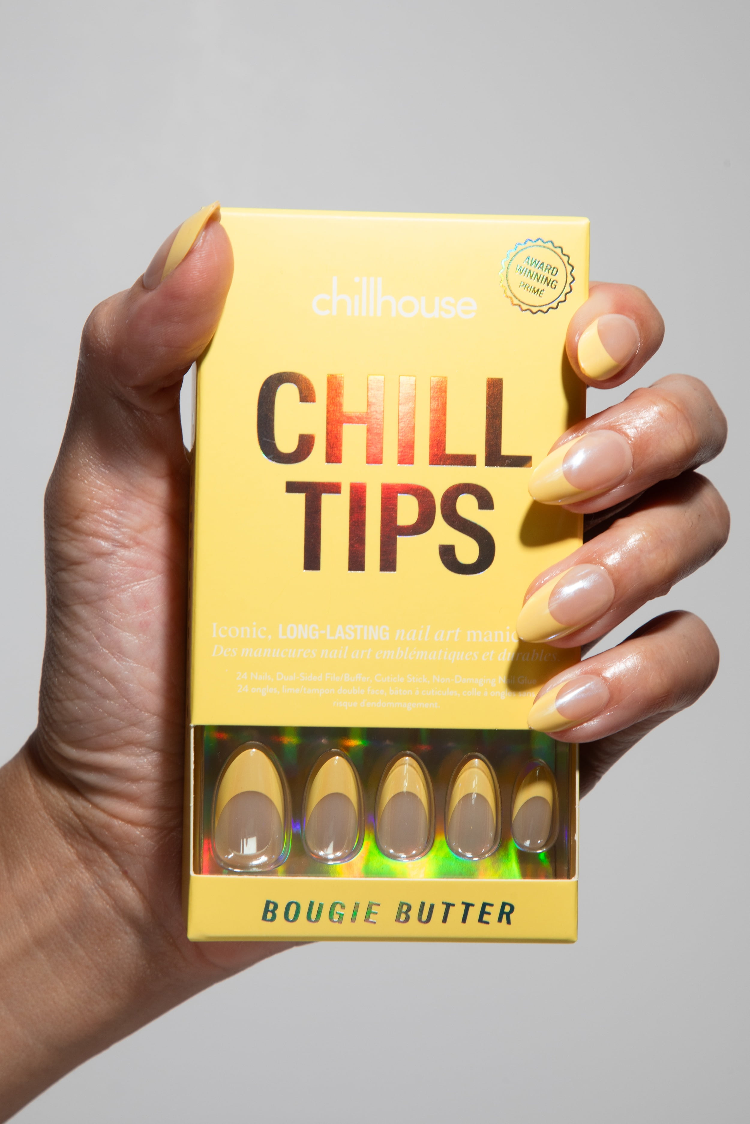 Chillhouse - Press Ons Tips Nails - Almond - Bougie Butter - 30 Tips
