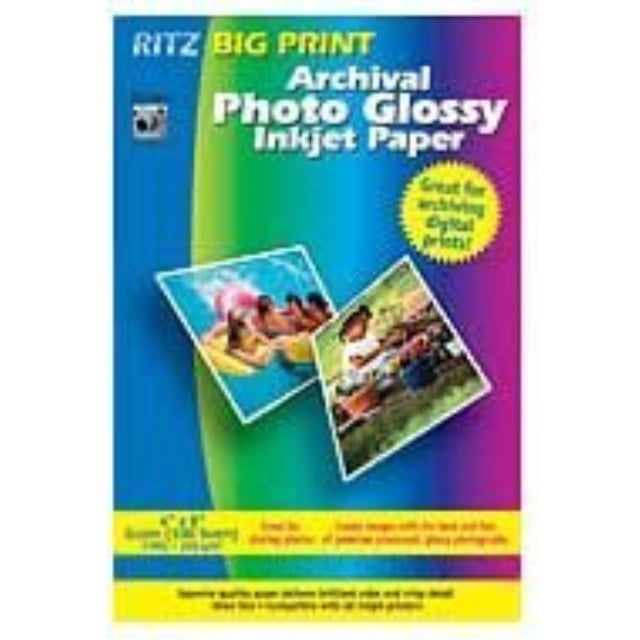 big print 4x6 glossy archival 100sht