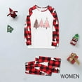 thumbnail image 2 of Odeerbi Christmas Pajamas for Family Holiday Long Sleeve Family Christmas Pajamas Matching Sets Mom Christmas Plaid Printed Blouse Tops + Pants Sleepwear Family Matching PJs Set Red, 2 of 5