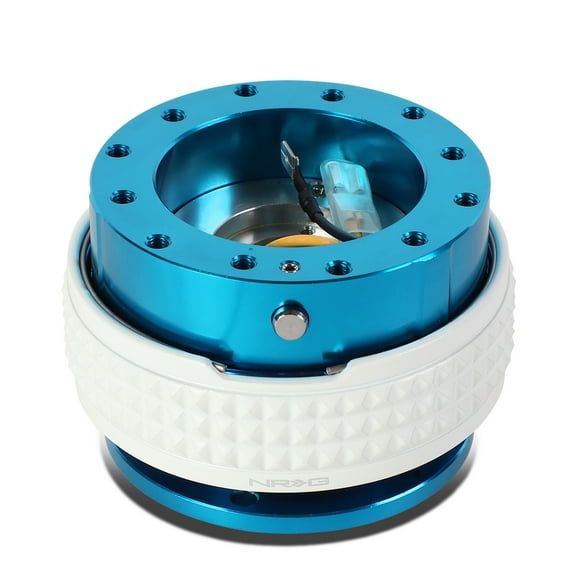 NRG Innovations NRG-SRK-210NB-GL NRG Innovations SRK-210NB-GL Steering Wheel Quick Release Adapter Gen 2.1 New Blue Body/Glow In Dark Ring