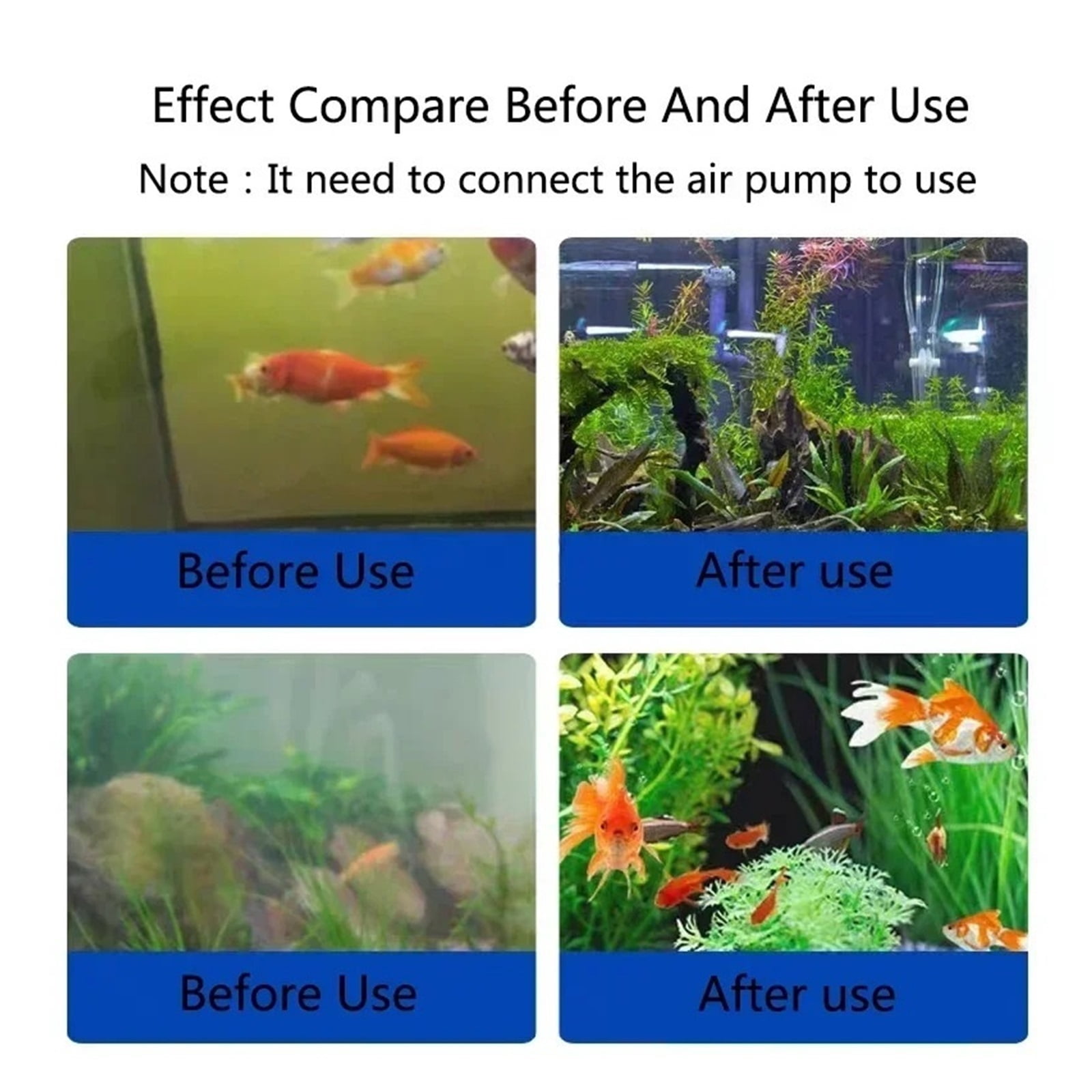 Bio Sponge Filter for Aquarium Fish Tank Shrimp Pond Air Pump Biochemical Filtration Noiseless Foam