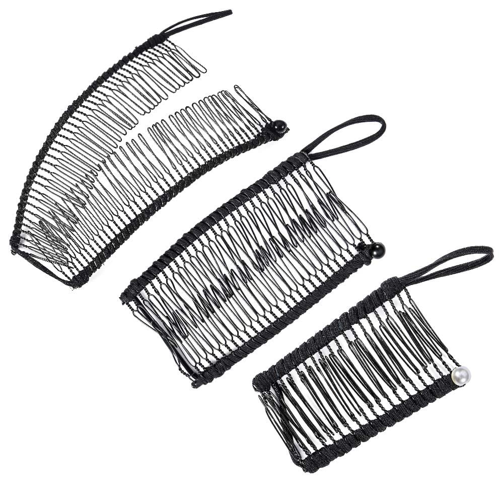Details about   Vintage Banana Hair Clip Double Comb Hair Accessory Stretchable Long  Grip