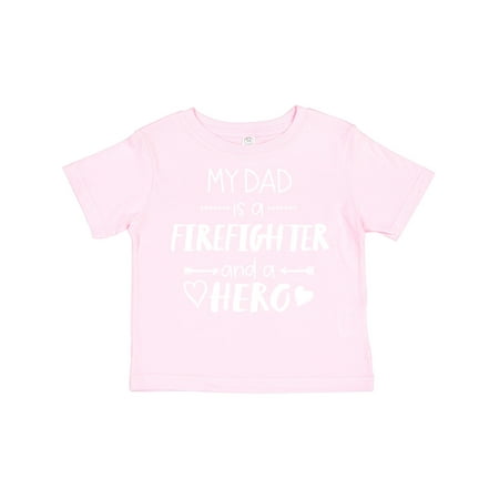 

Inktastic My Dad is a Firefighter and a Hero Gift Toddler Boy or Toddler Girl T-Shirt