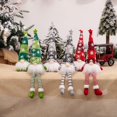 thumbnail image 4 of Ilumina el muñeco de Papá Noel Rudolph muñeco sin rostro duende enano, gris, 4 of 4