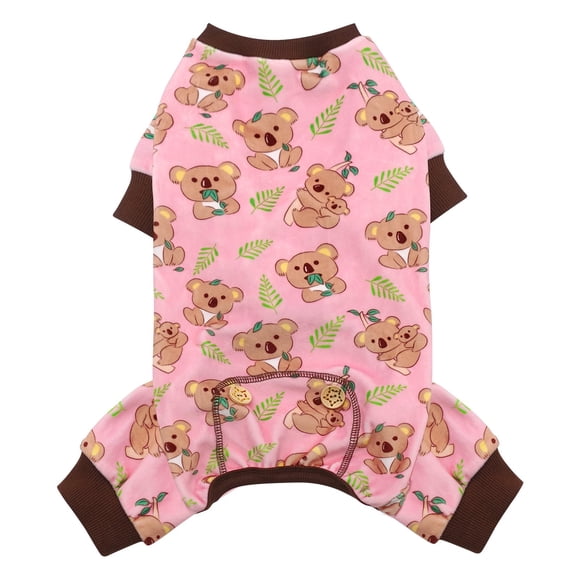 KYEESE Dog Pajamas for Small Dogs Soft Material Stretchable Dog Pjs Cat Pajama Dogs Apparel, Koala, X-Small