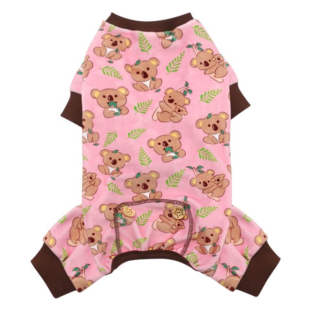 KYEESE Dog Pajamas for Small Dogs Soft Material Stretchable Dog Pjs Cat Pajama Dogs Apparel, Koala, X-Small