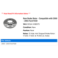 thumbnail image 2 of Rear Brake Rotor - Compatible with 2000 - 2003 Ford F650 2001 2002, 2 of 2