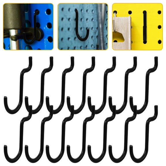 LOLIPPYY 30pcs Iron Pegboard Hooks for Gaming Desk and Creative Craft Room Organization