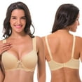 thumbnail image 4 of Curve Muse Women's Lightly Padded Underwire Lace Bra with Padded Shoulder Straps-2PK-LIGHT PURPLE,NUDE-40B, 4 of 7