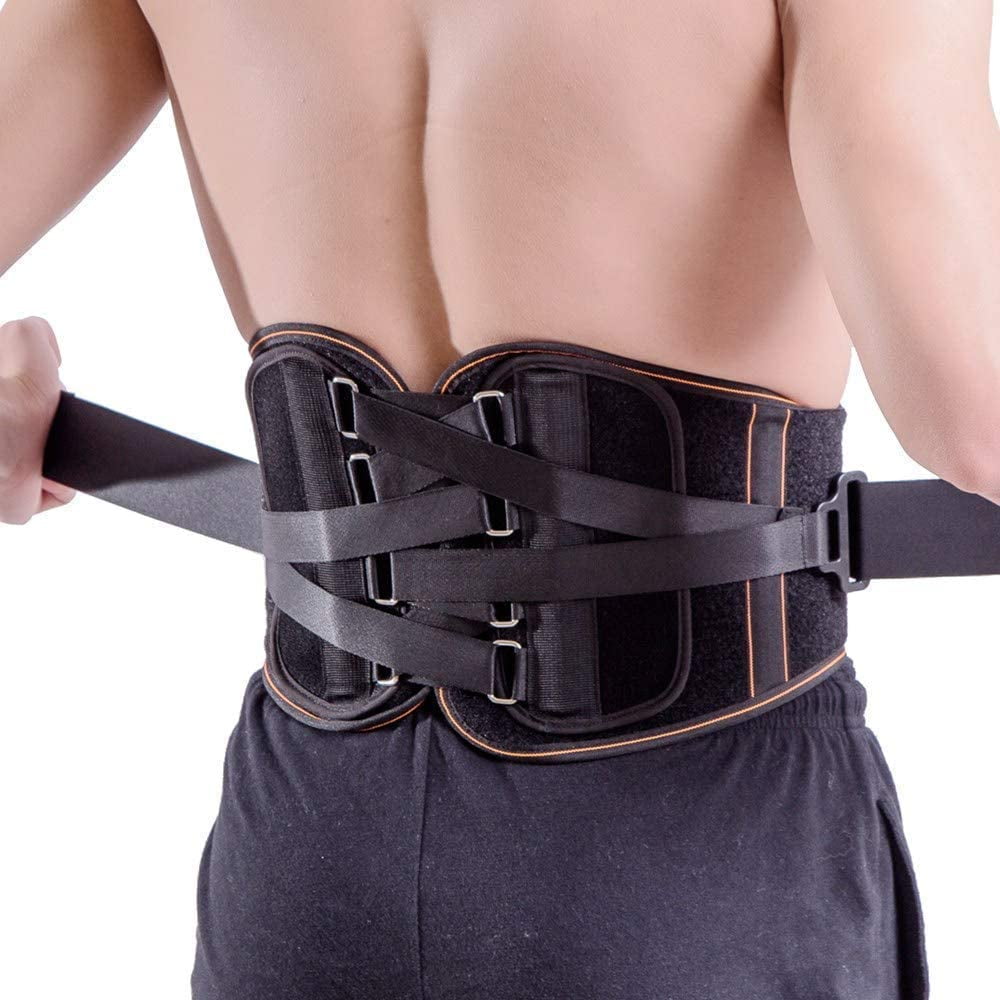 Lower Back Brace Pain Relief with Pulley System Lumbar Support Belt for Women and Men Adjustable Waist Straps for Sciatica Spinal Stenosis Scoliosis or Herniated Disc Large Walmart