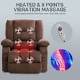 thumbnail image 6 of JONPONY Power Lift Recliner Chair for Elderly with Heat and Massage, Lay Flat Assist Recliner with Side Pocket for Living Room，Brown, 6 of 13